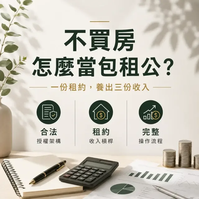 不買房怎麼當包租公?租約養收入 封面